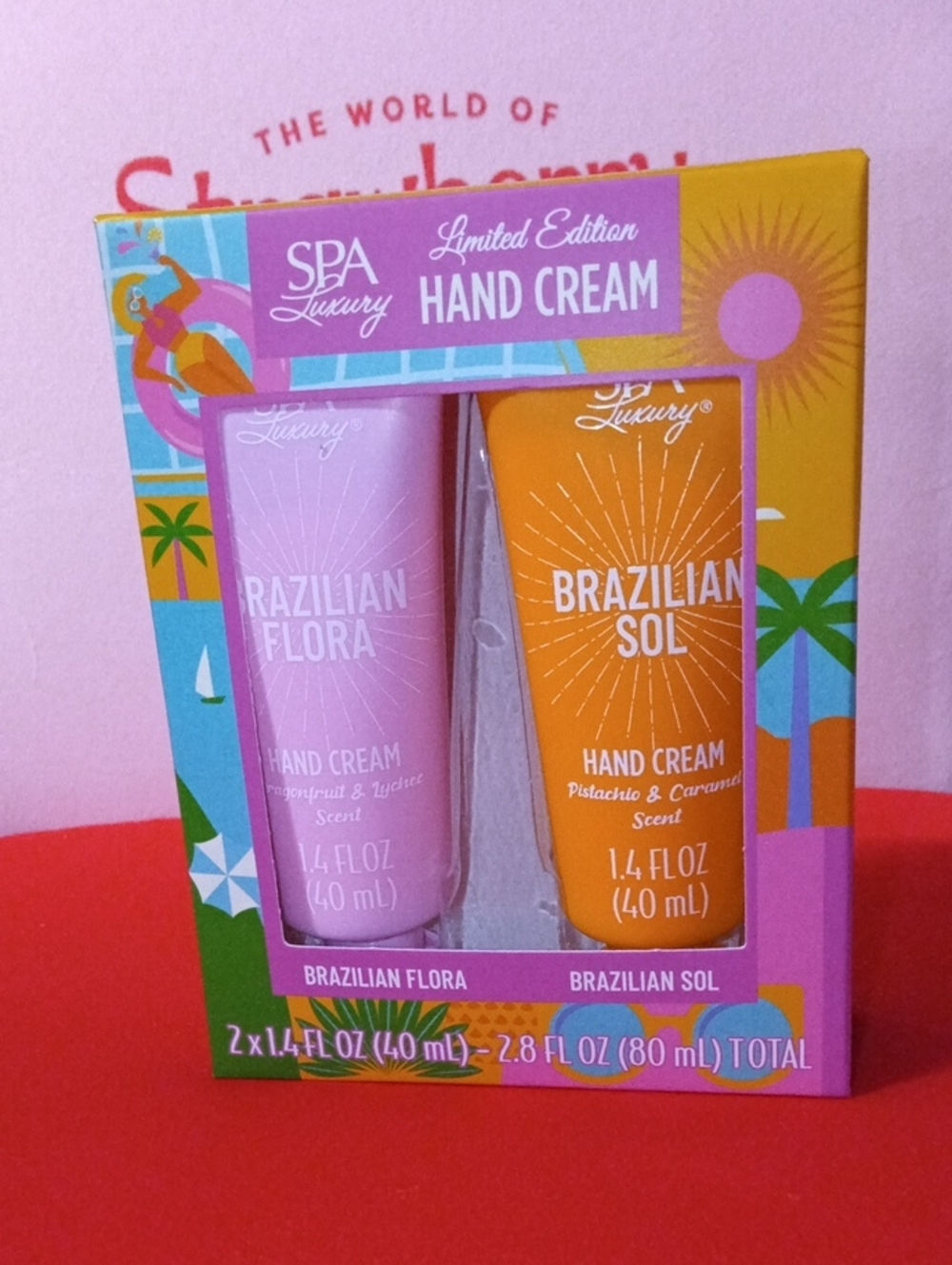 Spa Luxury Brazilian Flora & Brazilian Sol Hand Cream Duo - Pink & Orange